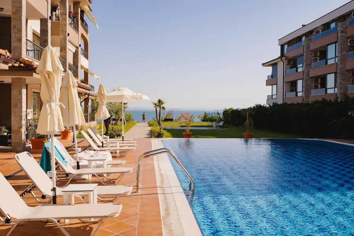 Burgas Black Sea Coast Pool View
